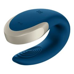 Satisfyer Double Love Blue App Controlled Vibrator-thumb-4
