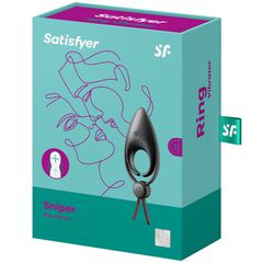 Satisfyer Sniper Black Vabriting Phallic Ring-thumb-1