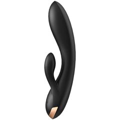 Satisfyer Double Flex Black Vibrator App Controlled-thumb-1