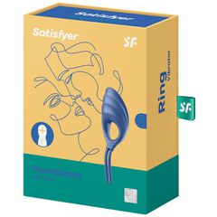 Satisfyer Swordsman blue Phallic Penis Ring-thumb-1