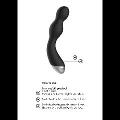 Remote Controlled E-Stim & Vibrating G/P-Spot Vibrator - Black edition Bulk-thumb-4