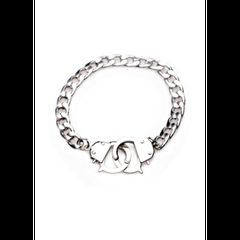 XR Brands Cuff Him Handcuff Bracelet - Silver