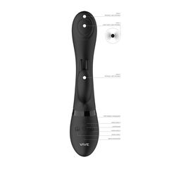 Vive Cato - Pulse G-spot Rabbit - Black-thumb-2
