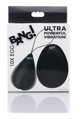 10X Silicone Vibrating Egg - Black-thumb-3
