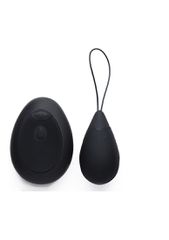 10X Silicone Vibrating Egg - Black-thumb-2