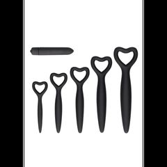 Ouch Silicone Vaginal Vibrating Dilator Set - Black-thumb-10
