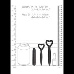 Ouch Silicone Vaginal Vibrating Dilator Set - Black-thumb-7