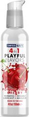Swiss Navy Playful 4 in 1 Lubricant with Poppin Wild Cherry Flavor - 118ml