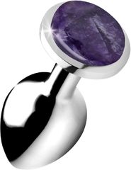 XR Brands Gemstones Amethyst Gem Medium Anal Plug-thumb-1