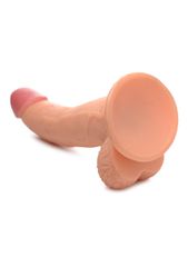 POP 7.5" Dildo with Balls - Light-thumb-5