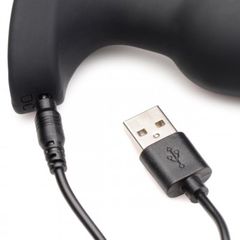 Laser Heart Small Anal Plug w/ Remote Control