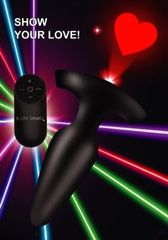 Laser Heart Small Anal Plug w/ Remote Control-thumb-2