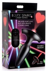 Laser Heart Small Anal Plug w/ Remote Control-thumb-1