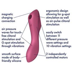Satisfyer Insertable Air Pulse Vibrator - Curvy Trinity 3-thumb-3