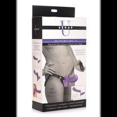 XR Brands 28X Double Diva 2" Double Dildo with Harness & Remote Control-thumb-3