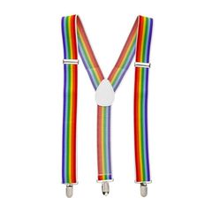 PRIDE SUSPENDERS WITH LGBT FLAG