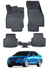 ΕΤΟΙΜΟΠΑΡΑΔΟΤΟ ΣΕΤ 4Χ ΠΑΤΑΚΙΑ ''ΣΚΑΦΑΚΙA 3D'' ΑΠΟ ΘΕΡΜΟΠΛΑΣΤΙΚΟ ΚΑΟΥΤΣΟΥΚ ΓΙΑ SKODA OCTAVIA III 5E (2013-2020)