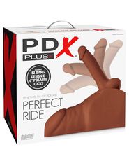 PDX Plus Perfect Ride Masturbator Butt Brown-thumb-1