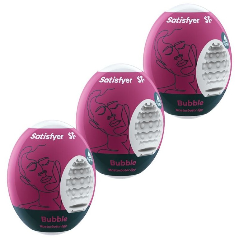 Satisfyer Masturbator Egg Bubble 3pcs