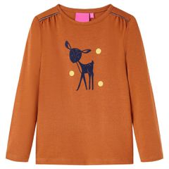 Μπλουζάκι Παιδικό Μακρυμάνικο Κονιάκ 128