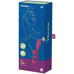 Satisfyer Tri Ball 1 Multi Vibrator Red-thumb-1