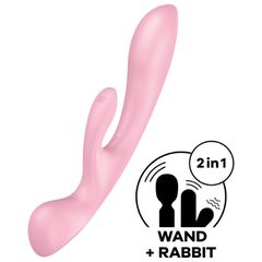 Satisfyer Triple Oh Multi Rabbit Vibrator Pink