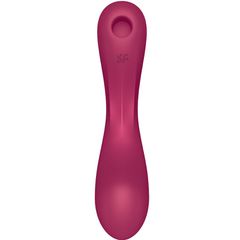 SATISFYER - CURVE TRINITY 1 AIR PULSE VIBRATION RED-thumb-4