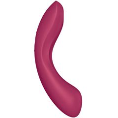 SATISFYER - CURVE TRINITY 1 AIR PULSE VIBRATION RED-thumb-7