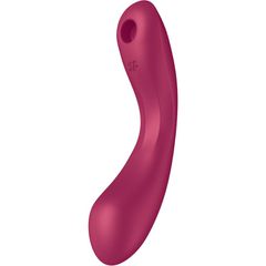 SATISFYER - CURVE TRINITY 1 AIR PULSE VIBRATION RED-thumb-3