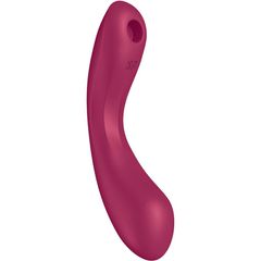 SATISFYER - CURVE TRINITY 1 AIR PULSE VIBRATION RED-thumb-2