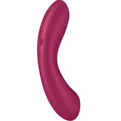 SATISFYER - CURVE TRINITY 1 AIR PULSE VIBRATION RED-thumb-5