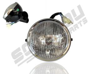 ΦΑΝΑΡΙ ΕΜΠΡΟΣ ΜΕ ΚΑΒΟΥΚΙ HONDA MONKEY/Z50 ΜΑΥΡΟ