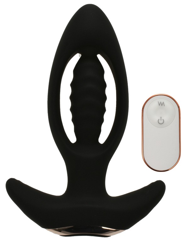 Anal Plug Expension Remote Control 9 Vibration Modes USB Silicone