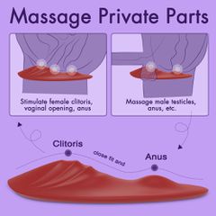 Erotic Pad Stimulator 9 Vibration Modes Silicone USB Red-thumb-3