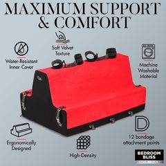 XR BRANDS LOVER'S BONDAGE BENCH RED-thumb-5