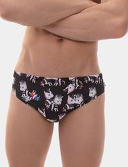 Barcode Berlin Swim Brief Fucking Unicorns - Black