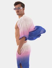 Barcode Berlin Kimono Foke - White-Pink-Blue