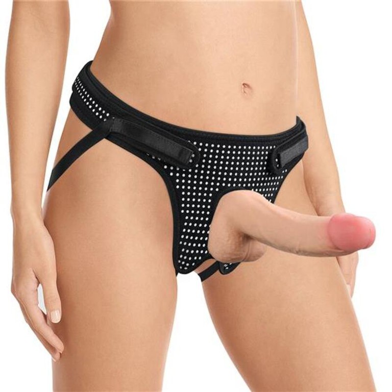 LOVETOY EASY STRAP ON HARNESS POLKA DOTS