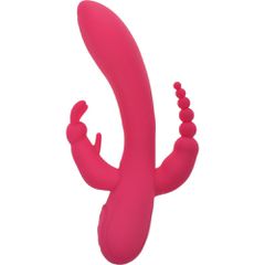 Triple Power Vibrator 10 Vibration Modes Pink USB Passion Labs