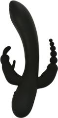 Triple Power Vibrator 10 Vibration Modes Black USB Passion Labs