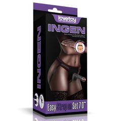 Easy Strapon Set 7.0'' Black-thumb-1