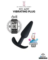 Clara Morgane My App Vibrating Plug Black-thumb-5
