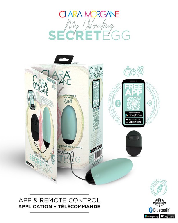 Clara Morgane My Vibrating Secret EGG Turquoise
