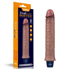 9.5" REAL SOFTEE Rechargeable Silicone Vibrating Dildo-thumb-3