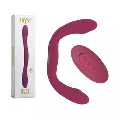 Duet - Double Ended Vibrator with Wireless Remote - Berry