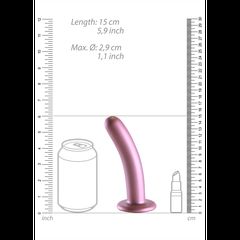 Smooth Silicone G-Spot Dildo Pink 6''