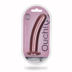 Smooth Silicone G-Spot Dildo 7'' Pink-thumb-3