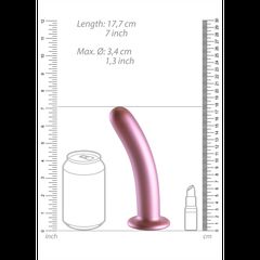 Smooth Silicone G-Spot Dildo 7'' Pink