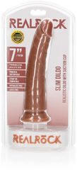Slim Realistic Dildo with Suction Cup Tan-thumb-1