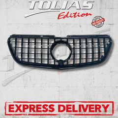 MERCEDES BENZ VITO 2015+ SPORT GRILLE Type GT TOTAL BLACK / ΜΑΣΚΑ ΠΡΟΦΥΛΑΚΤΗΡΑ